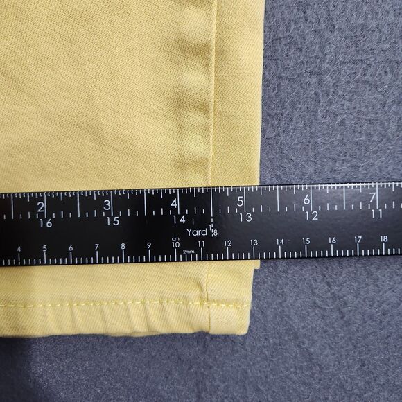 Seven7 Women 10 Yellow Utility Mid Rise Ankle Skinny Jeans - Picture 13 of 13